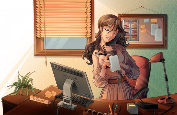 Секретарь иллюстрация