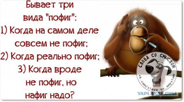 Анекдот про пофигистов