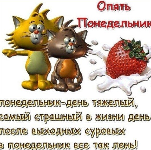 Открытки с понедельником прикольные