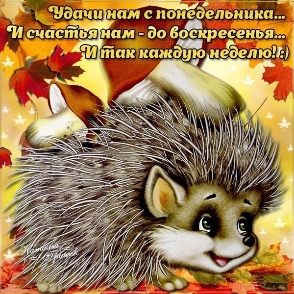 Открытки с понедельником
