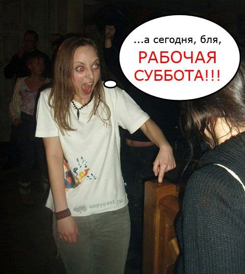 Работа в субботу прикол