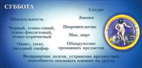 Суббота Сатурн