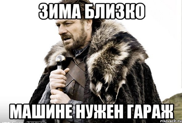 Зима близко кот