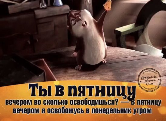 Вечер пятницы приколы