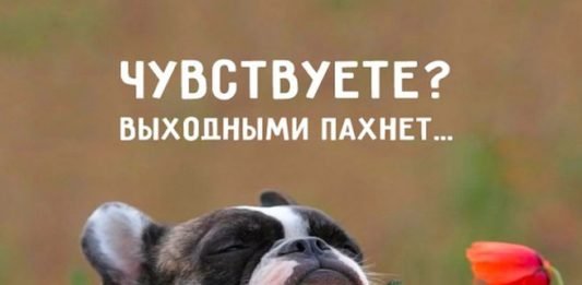 Чувствуете выходными пахнет