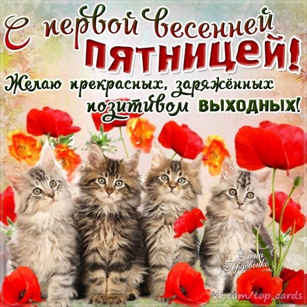 С весенней пятницей