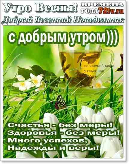Доброе Весеннее утро пятницы