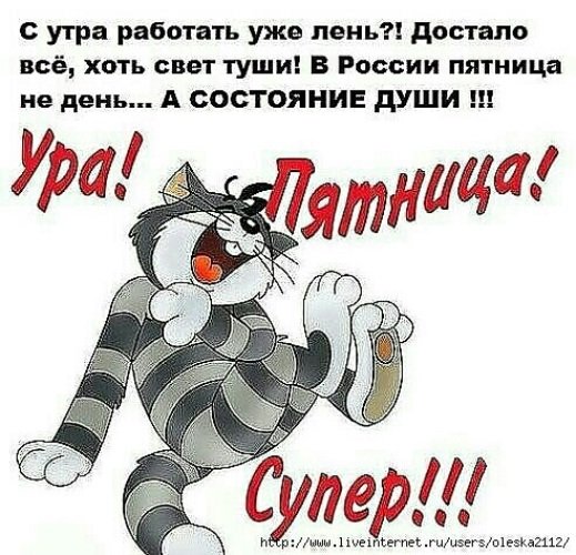 Прикольные выражения про пятницу