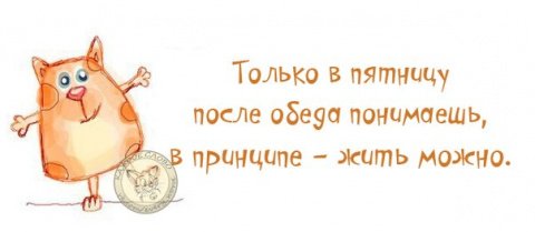 Слава Богу дожили до пятницы