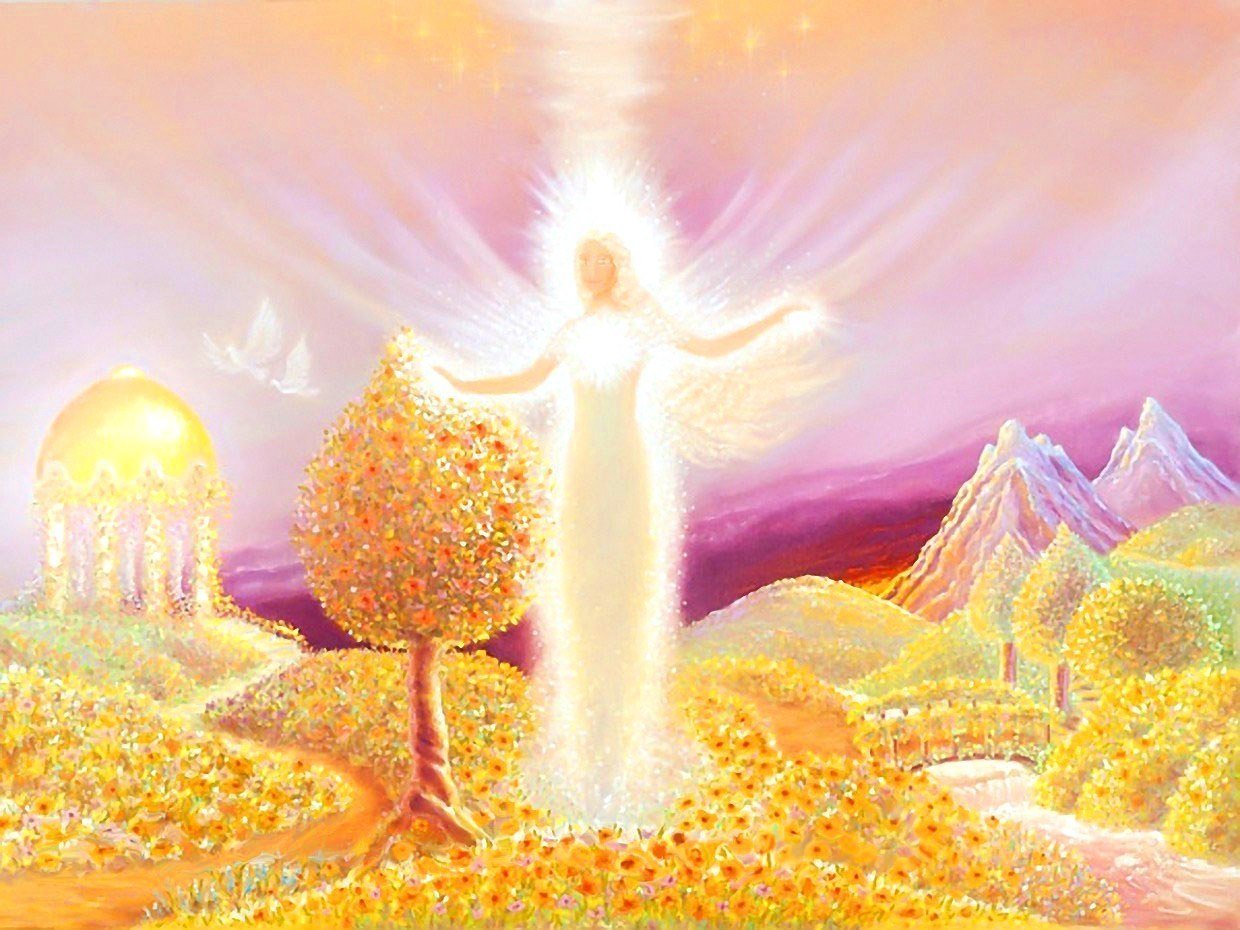 Озари светом и теплом. Солнце сияет. Божественный свет души. Божественный свет живопись. Вселенский поток изобилия.