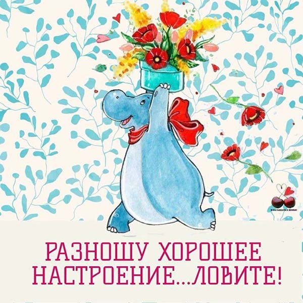 Открытки РАЗНОШУ хорошее настроение