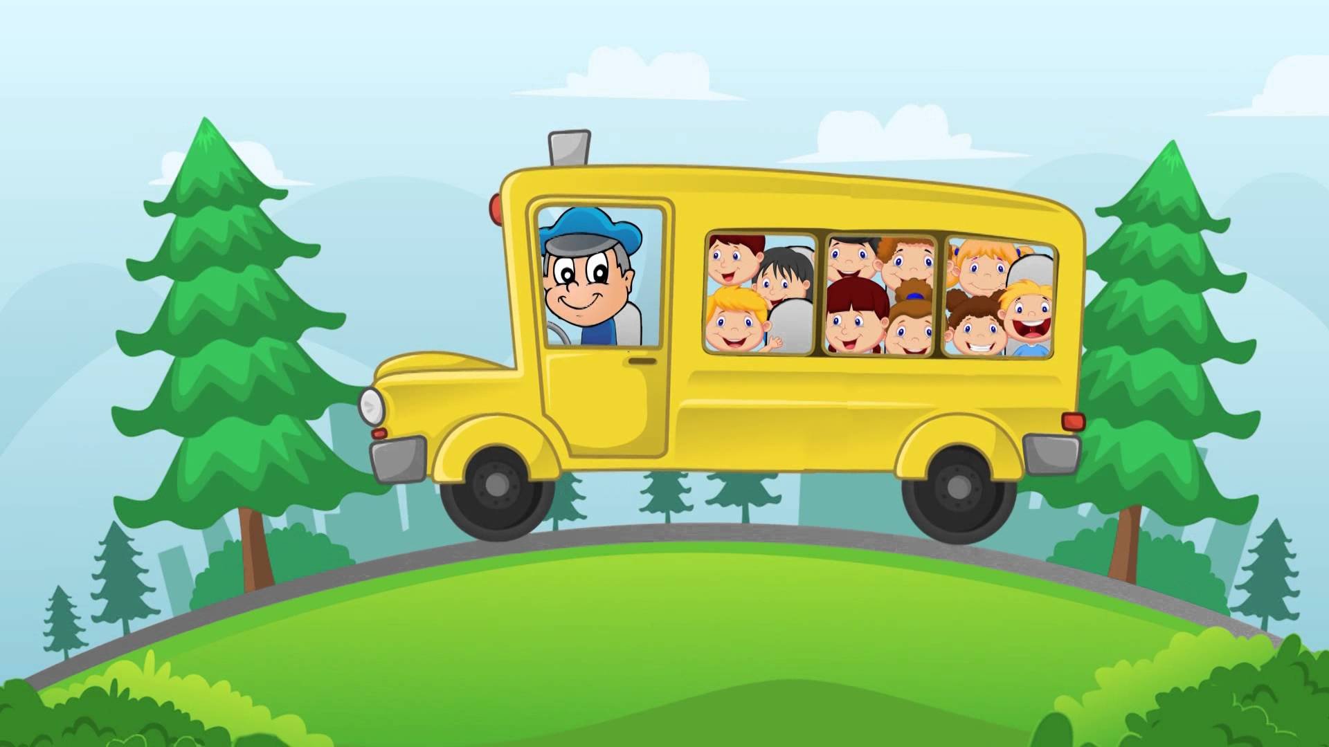 Там едут машинки. Картина для детей едем на автобусе. Автобус для детского сада. Мультяшный автобус который едет по дороге. Автобус по дороге детям.