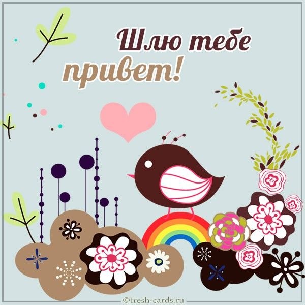 Открытки шлю привет