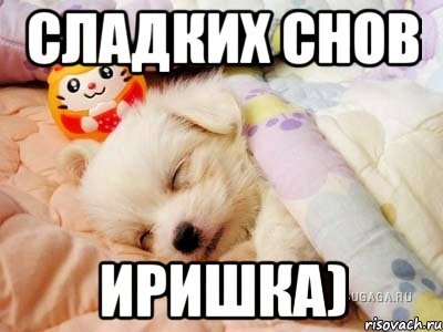 Спокойной ночи Иришка