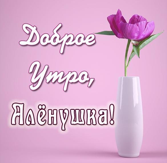Открытки с добрым утром алёна