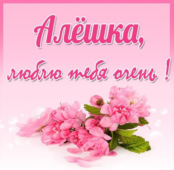 Люблю тебя Алешка