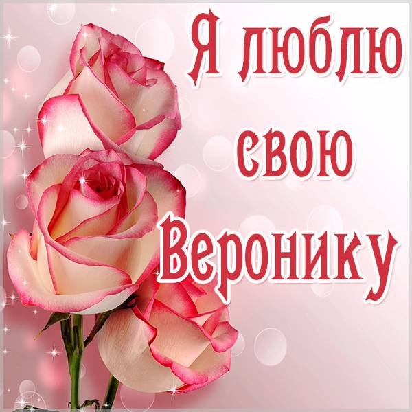 Вероника я тебя люблю