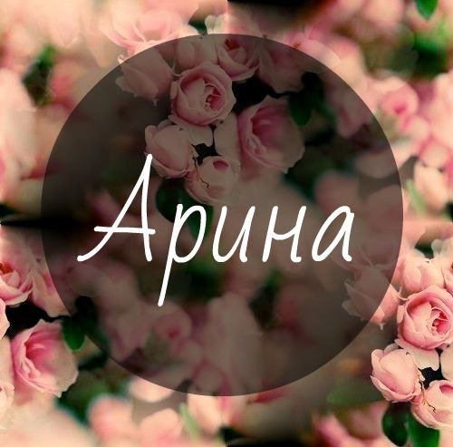 Аришка надпись