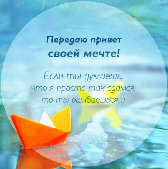 Передаю привет своей мечте