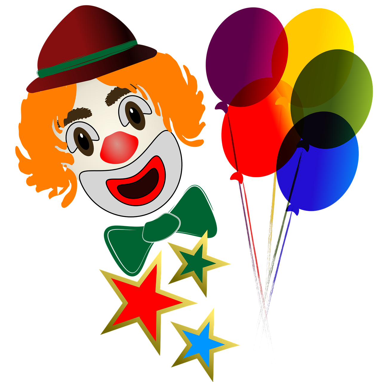 Клоуны для детей. Весёлые клоуны. Клоун с шарами. Клоун мультяшный. Клоун для малышей