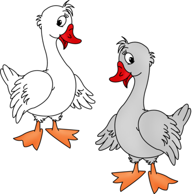 Два веселых гуся