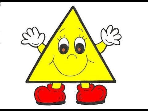 Геометрические фигурки с глазками