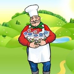 Веселый молочник рисунок