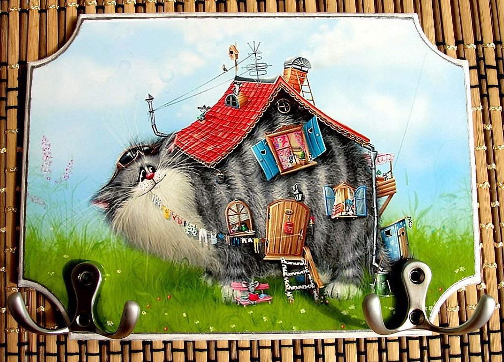 Сказка дом кота. Веселый домик. Ключница домик. Кошкин дом. Веселый сказочный домик.