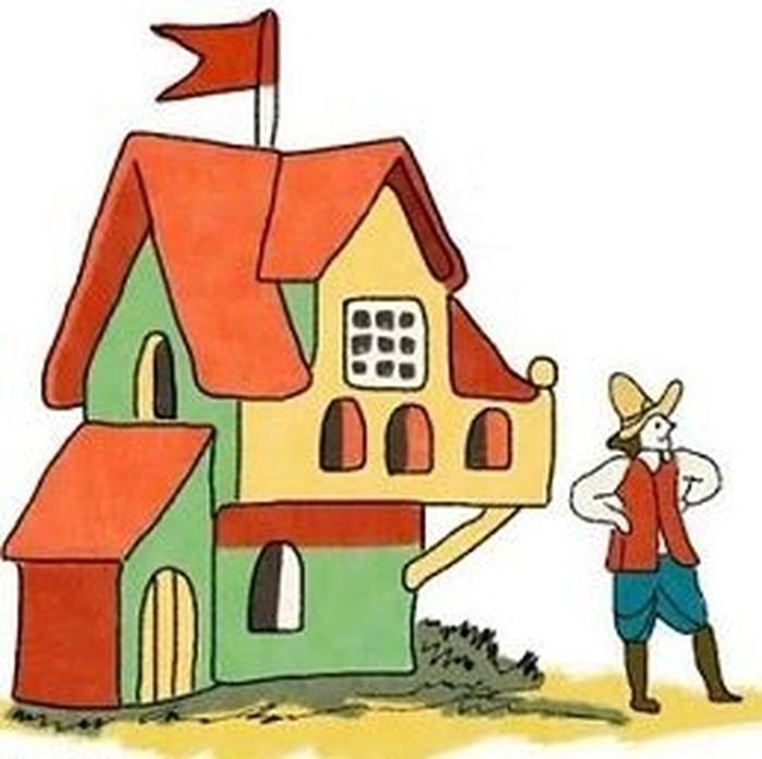 Рисунок дом который построил джек. Дом Джека. Дом картинка для детей. Дом который построил Джек рисунок. Детские рисунки домов.