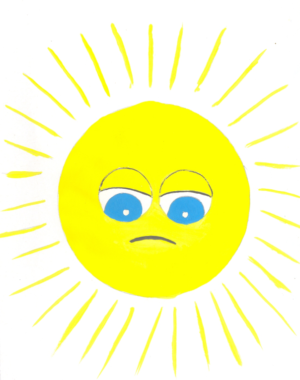 Солнышко грустное и веселое картинки для детей без лучиков