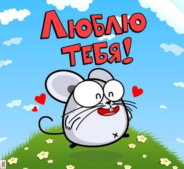 Прикольные открытки я тебя люблю