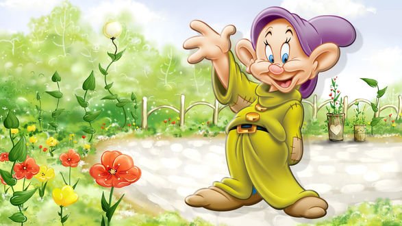 Гномы из Белоснежки весельчак