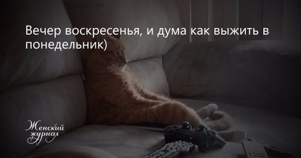 Вечер воскресенья