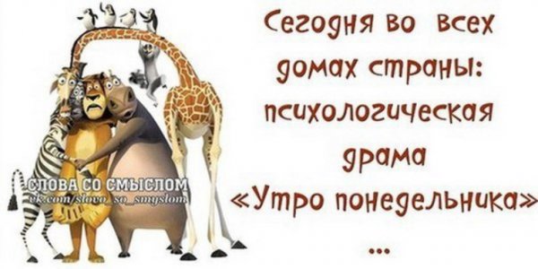 Цитаты про понедельник прикольные