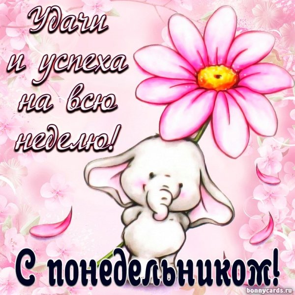 Поздравляю с понедельником