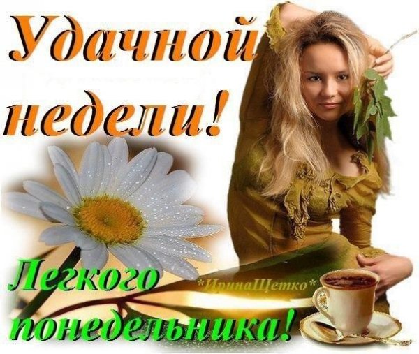С началом недели с добрым утром понедельника