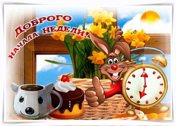С началом недели с добрым утром понедельника
