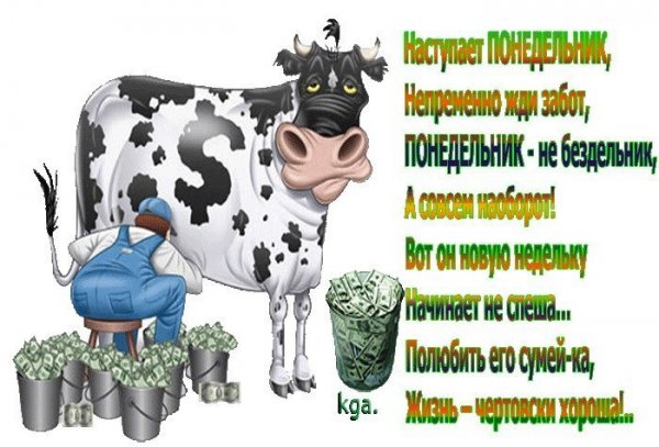 Веселые поздравления с понедельником