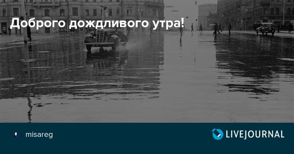 С дождливым утром пятницы
