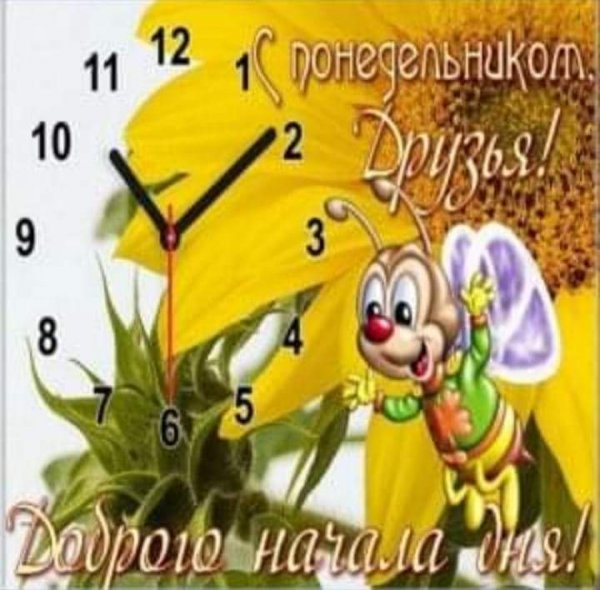 С добрым утром понедельника