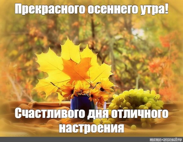 Утро осень понедельник