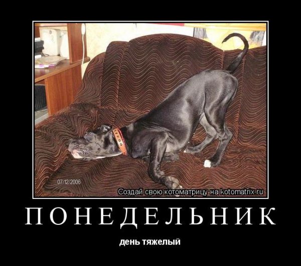 Понедельник карикатура