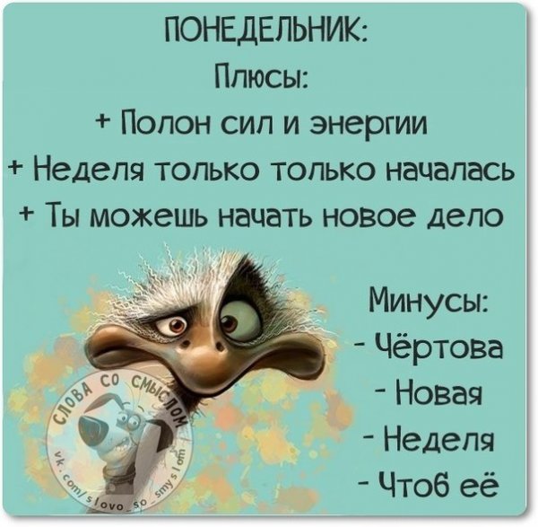 Афоризмы про понедельник