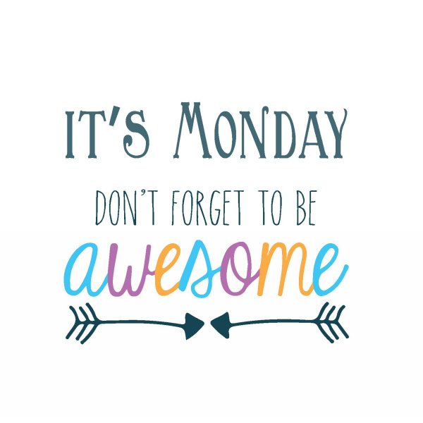 Monday надпись