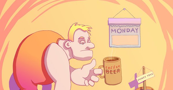 Понедельник карикатура