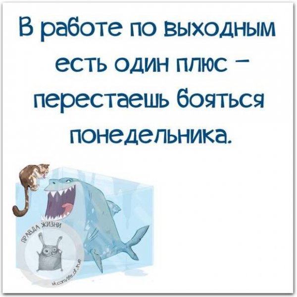 Понедельник выходной цитаты