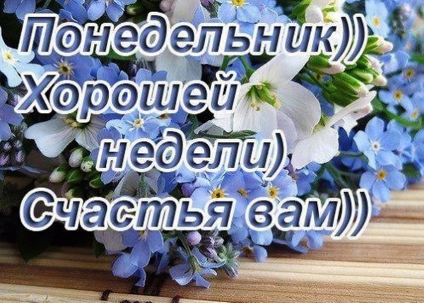 С добрым утром понедельника и удачной недели