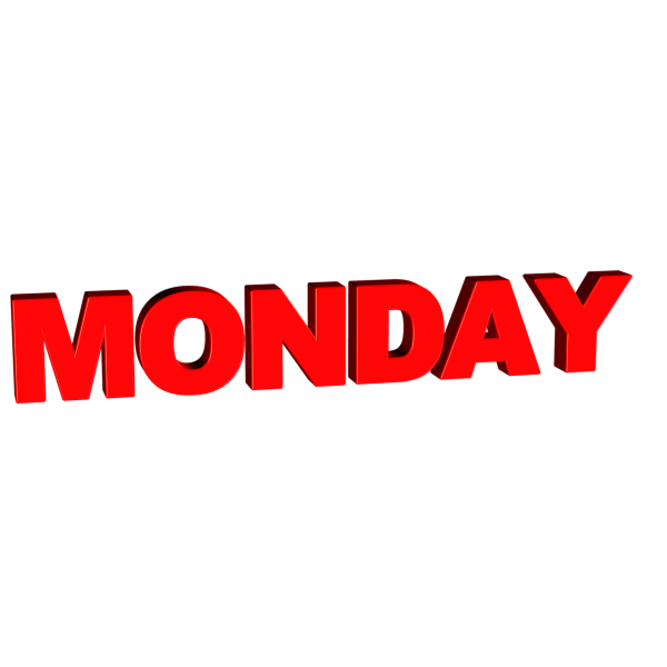 Monday надпись