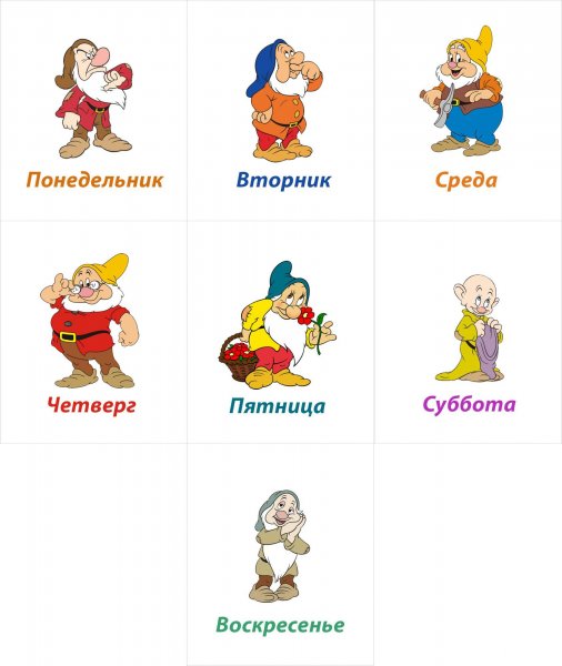 Дни недели для детей