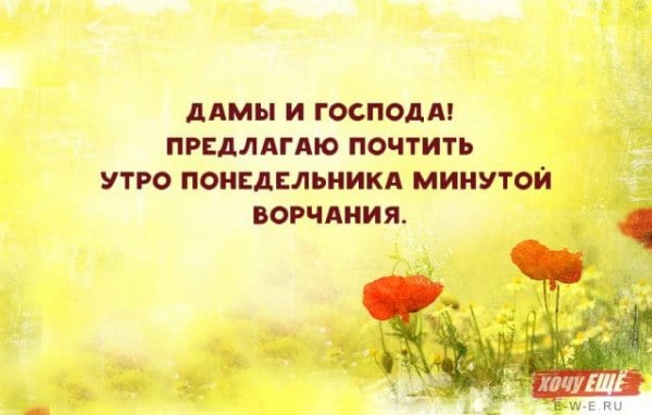 Цитаты про понедельник